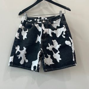 Cow Print Shorts